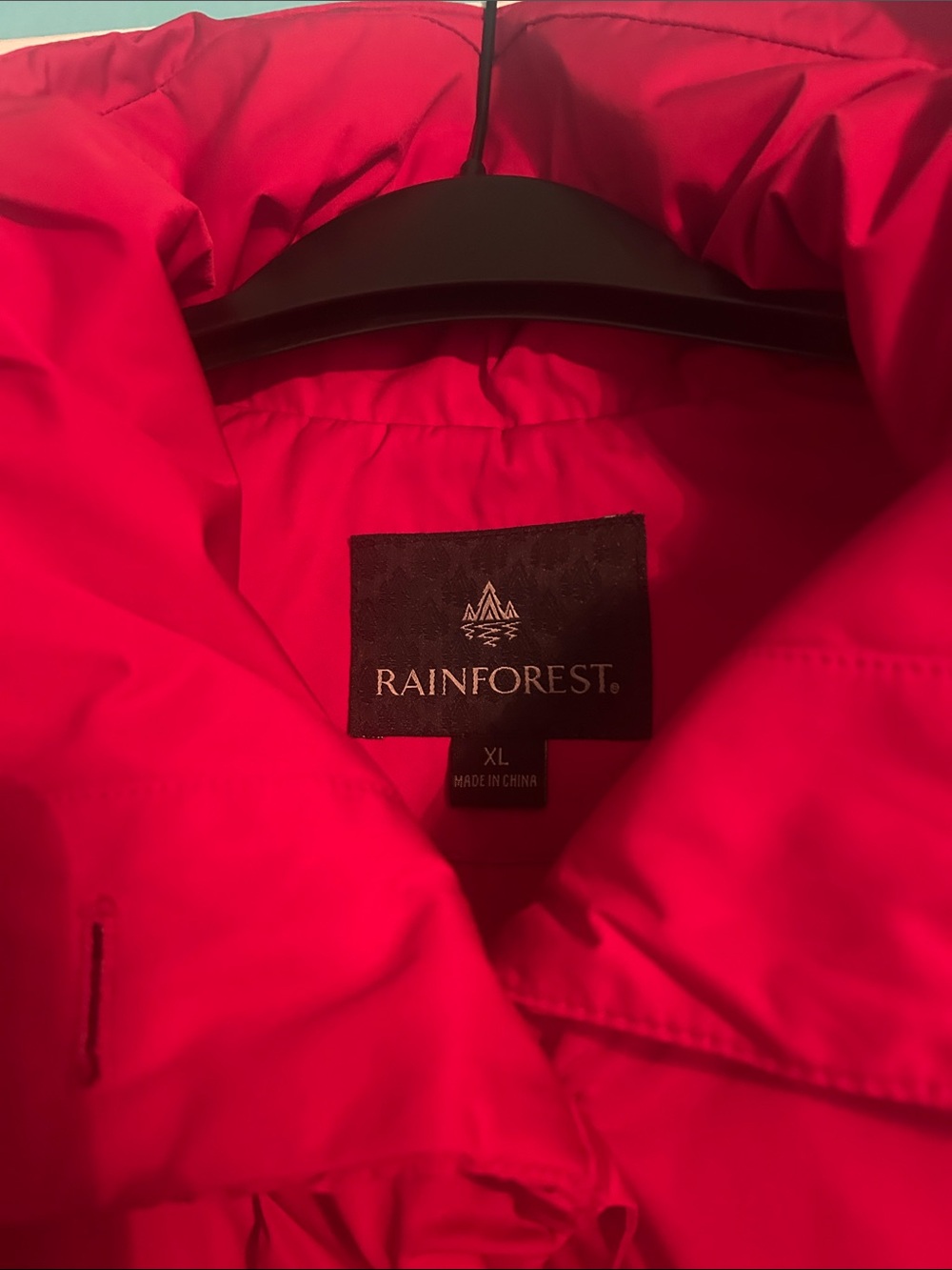 RAINFOREST Red Button-Front Utility Jacket